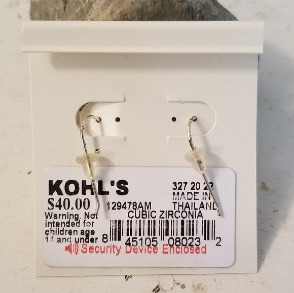 COPY - Sterling Silver Earrings Amethyst Cubic Zirconia - Picture 8 of 8